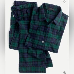 J crew Black Watch tartan flannel pajama set